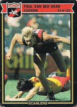1987 Scanlens VFL #26 Paul Van Der Haar Front